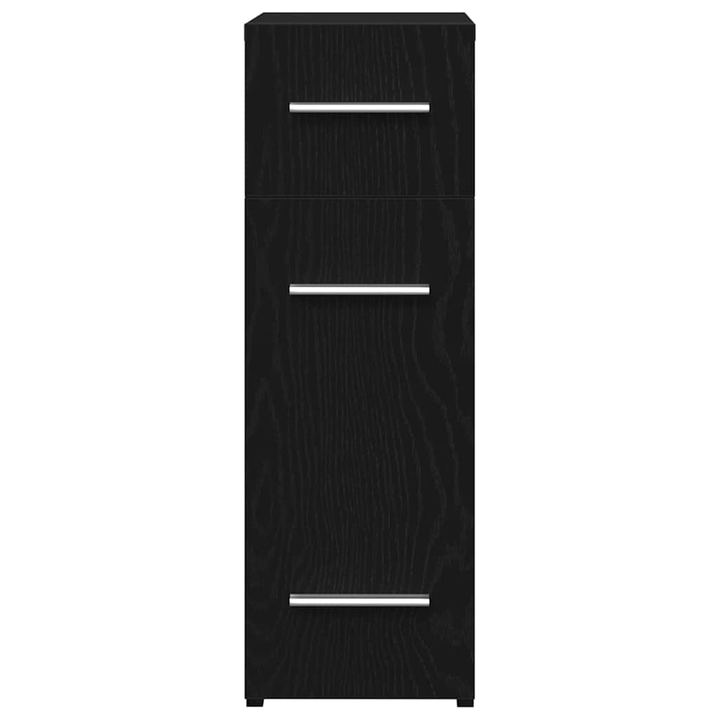 vidaXL Skrzynka Apteczna Czarny Dąb 20 x 45,5 x 60 cm