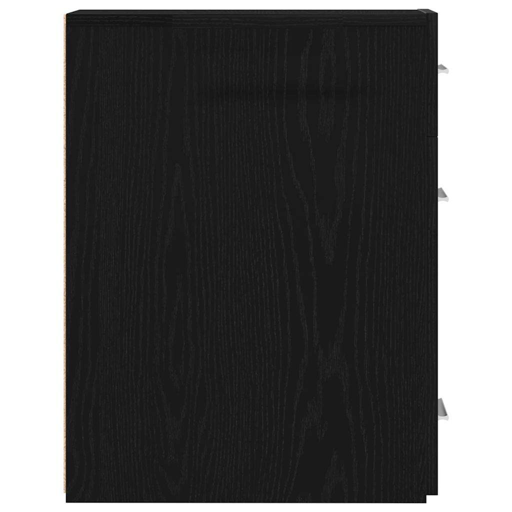 vidaXL Skrzynka Apteczna Czarny Dąb 20 x 45,5 x 60 cm