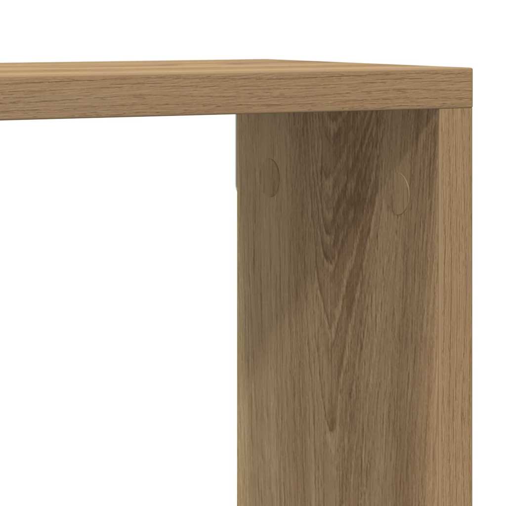 vidaXL Półki ścienne z półką 4 pcs Dąb rzemieślniczy 80 x 15 x 26 cm