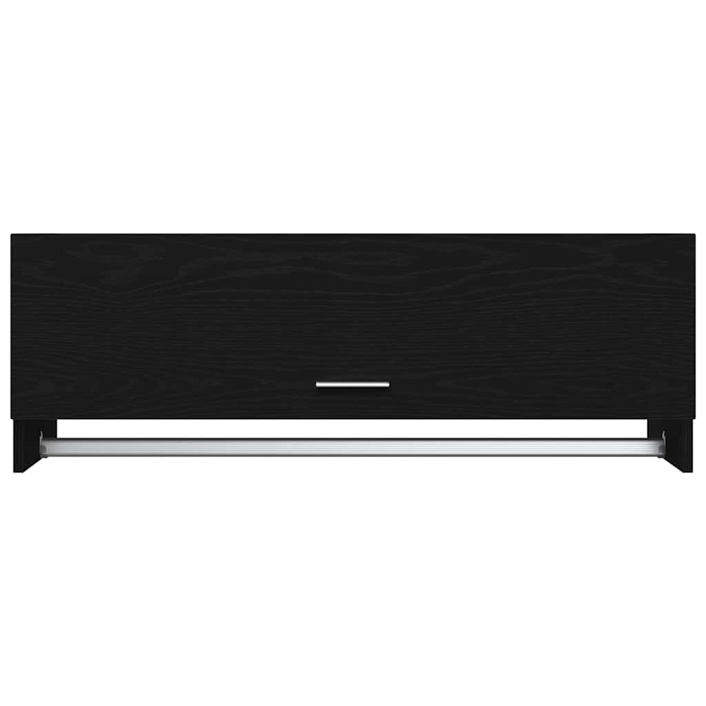 vidaXL Garderoba Czarny Dąb 100 x 32,5 x 35 cm Materiał drewnopochodny