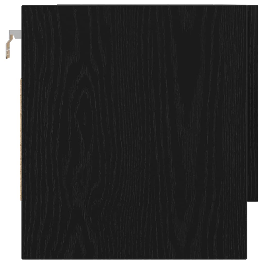 vidaXL Garderoba Czarny Dąb 100 x 32,5 x 35 cm Materiał drewnopochodny