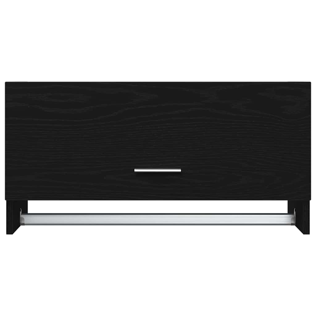 vidaXL Garderoba Czarny Dąb 70 x 32,5 x 35 cm Materiał drewnopochodny