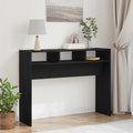vidaXL Konsola Czarny dąb 105 x 30 x 80 cm Materiał drewnopochodny