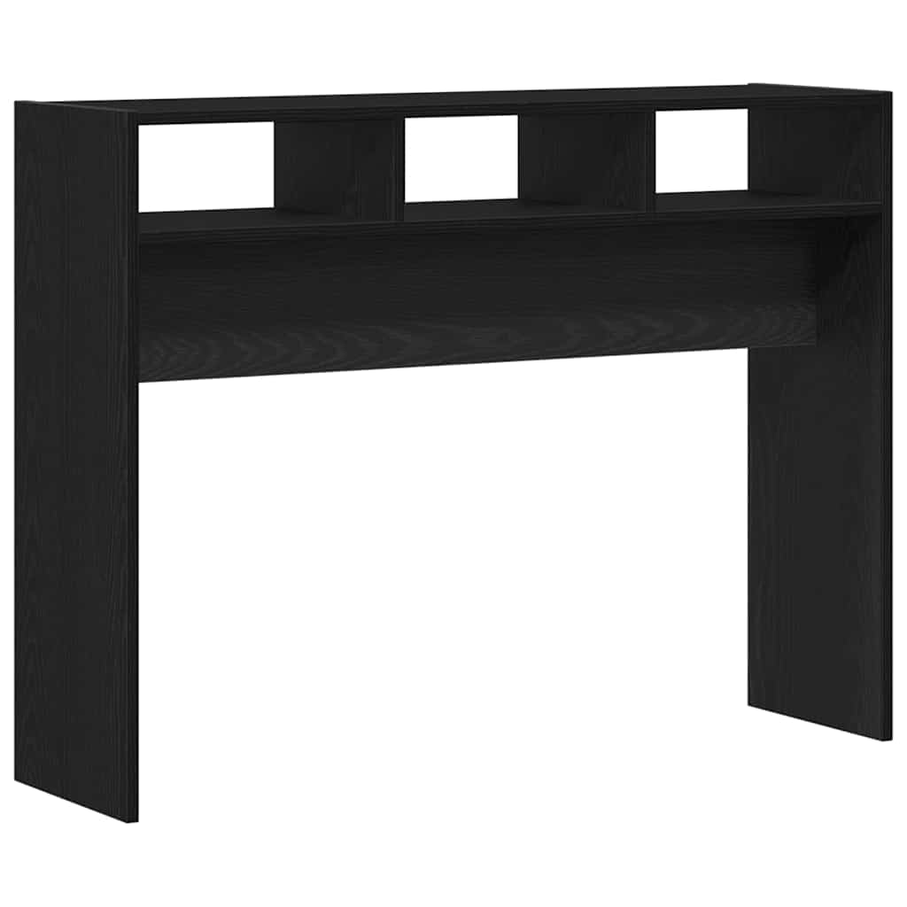 vidaXL Konsola Czarny dąb 105 x 30 x 80 cm Materiał drewnopochodny