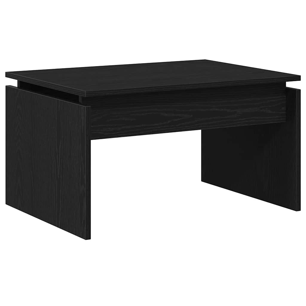 vidaXL Stolik kawowy Czarny Dąb 68 x 50 x 38 cm