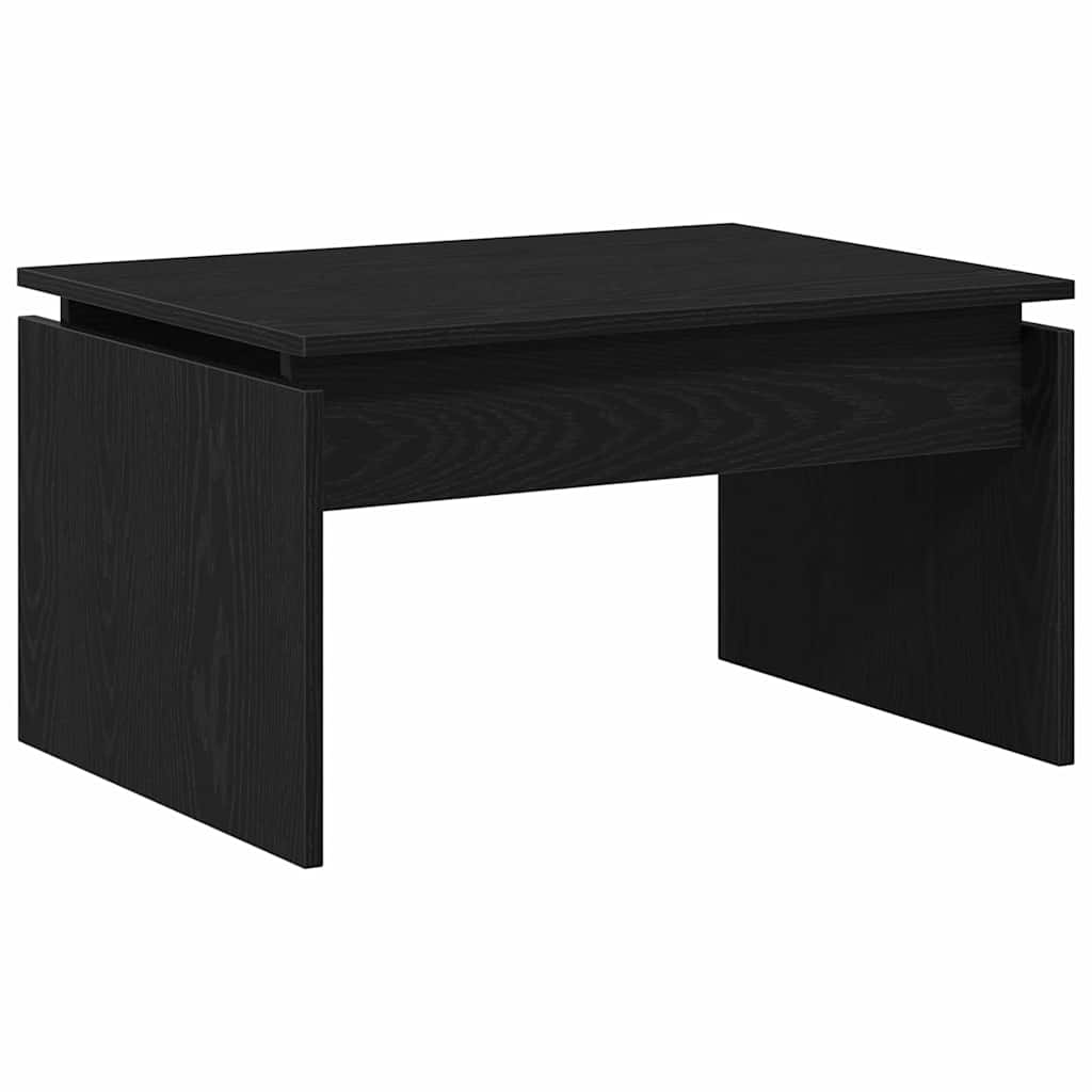 vidaXL Stolik kawowy Czarny Dąb 68 x 50 x 38 cm