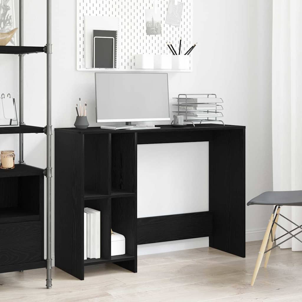 vidaXL Biurko Czarny Dąb 102,5 x 35 x 75 cm Materiał drewnopochodny