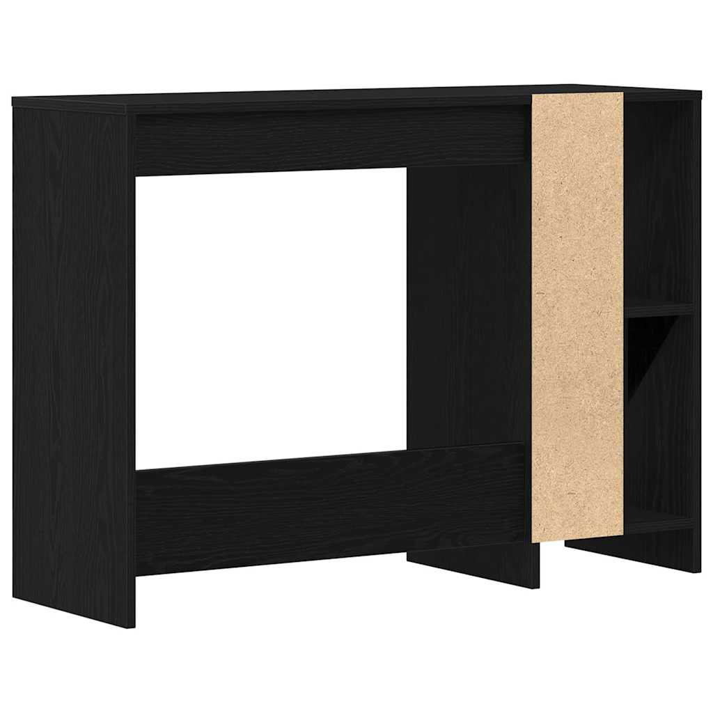vidaXL Biurko Czarny Dąb 102,5 x 35 x 75 cm Materiał drewnopochodny