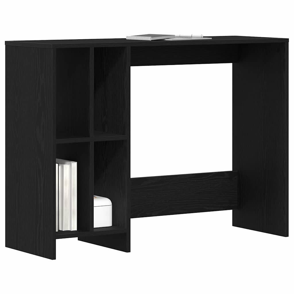vidaXL Biurko Czarny Dąb 102,5 x 35 x 75 cm Materiał drewnopochodny