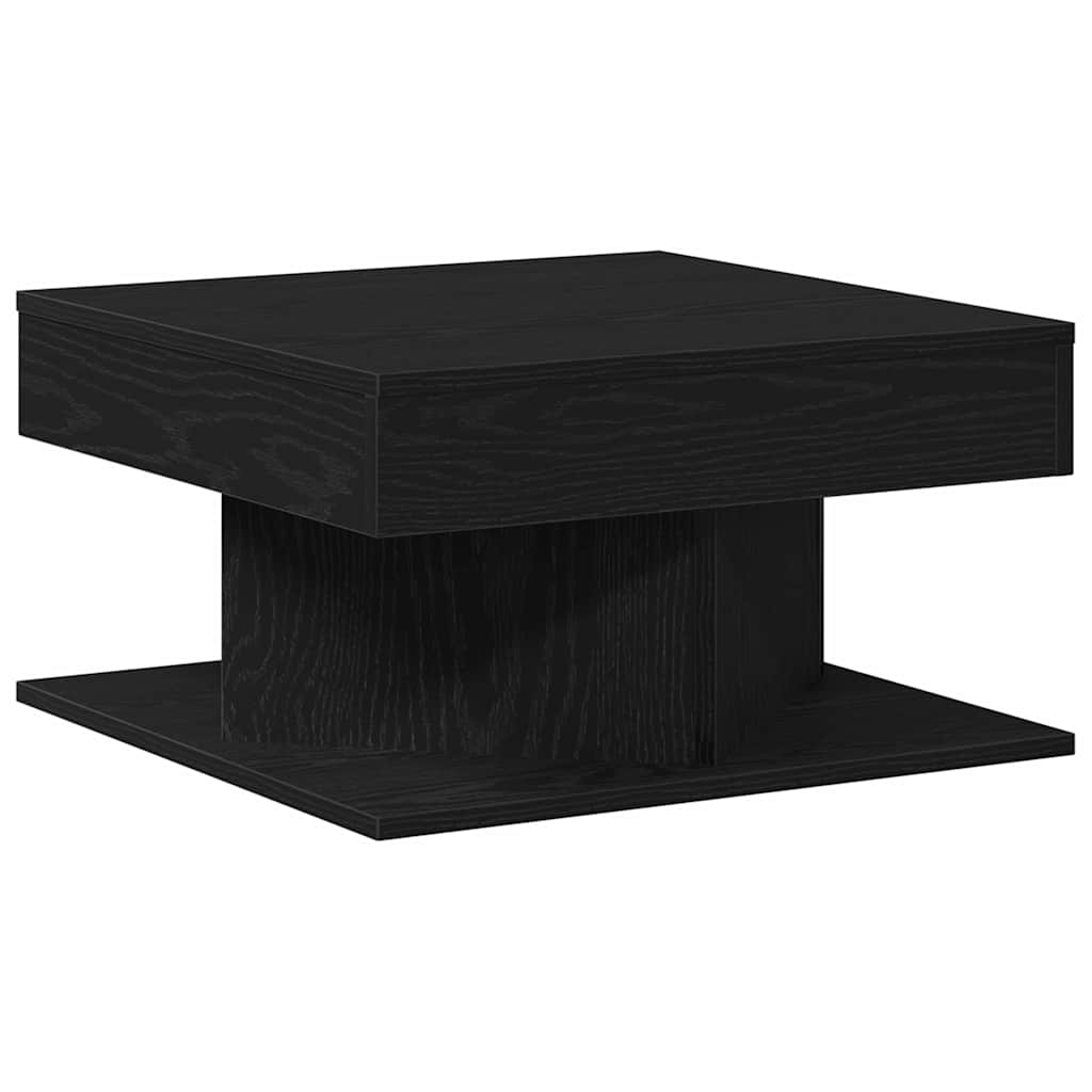 vidaXL Stolik kawowy Czarny Dąb 57 x 57 x 30 cm