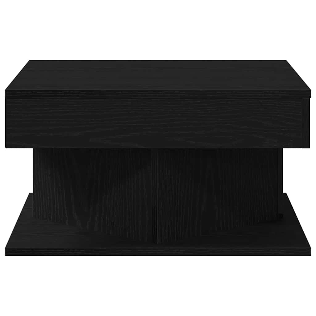vidaXL Stolik kawowy Czarny Dąb 57 x 57 x 30 cm
