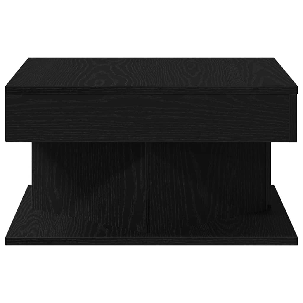vidaXL Stolik kawowy Czarny Dąb 57 x 57 x 30 cm