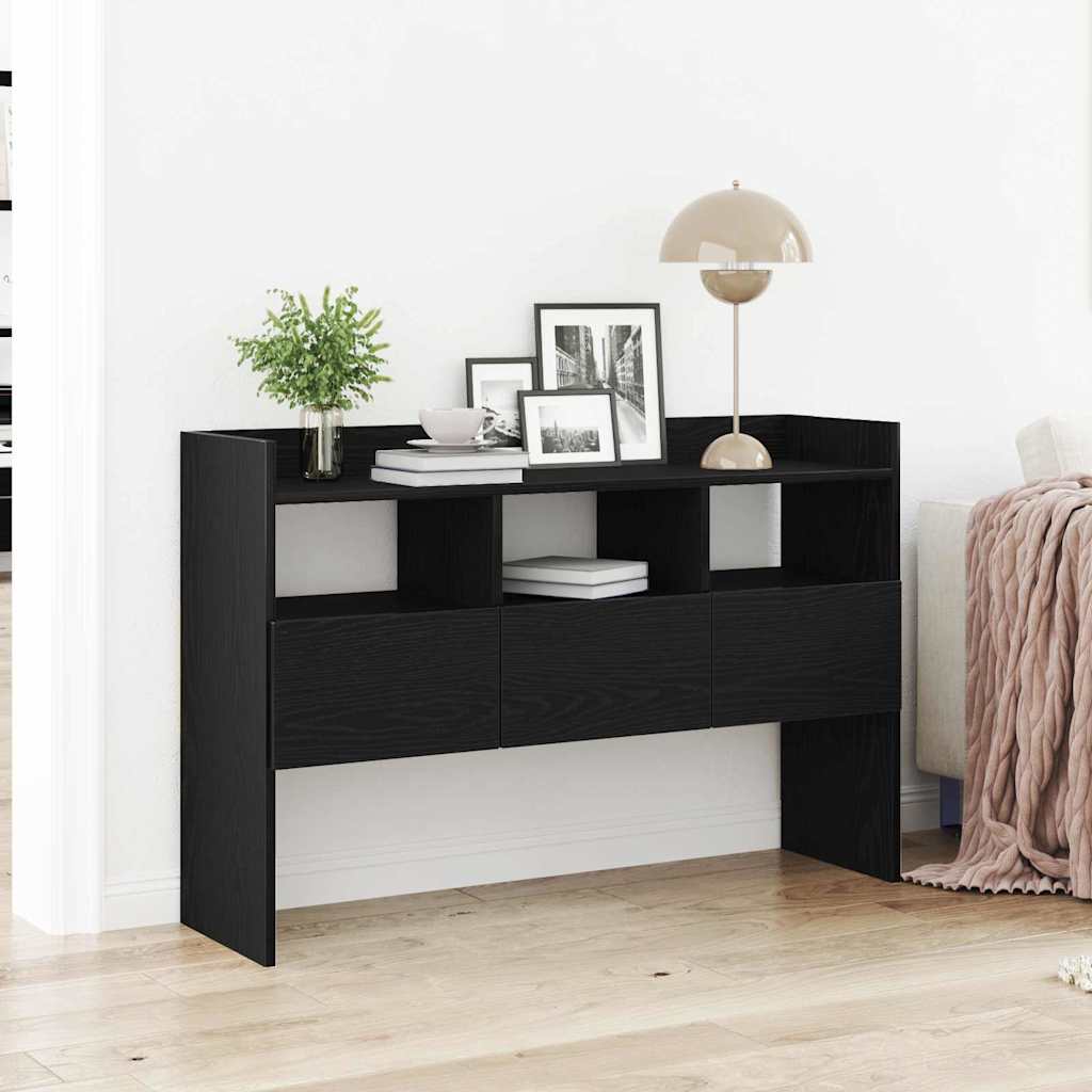 vidaXL Bufet Czarny Dąb 105 x 30 x 70 cm Materiał drewnopochodny