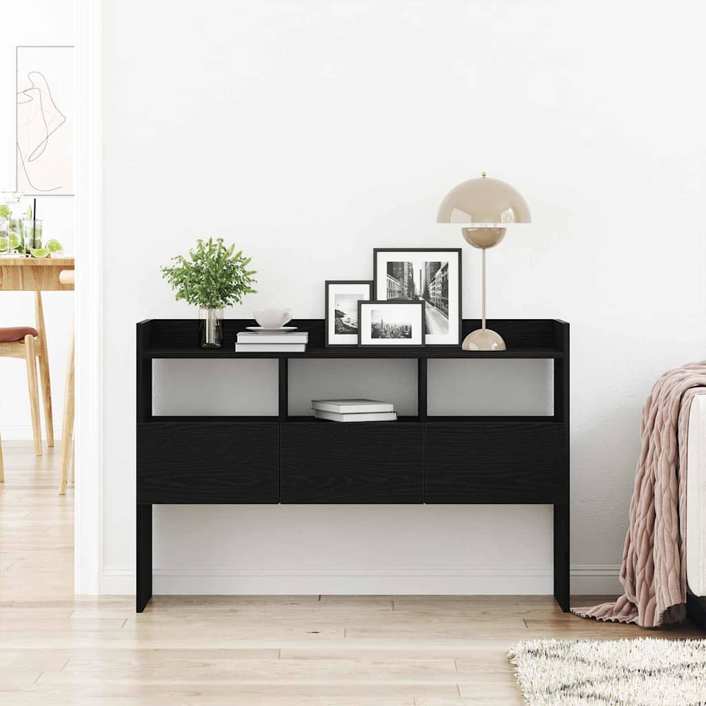 vidaXL Bufet Czarny Dąb 105 x 30 x 70 cm Materiał drewnopochodny