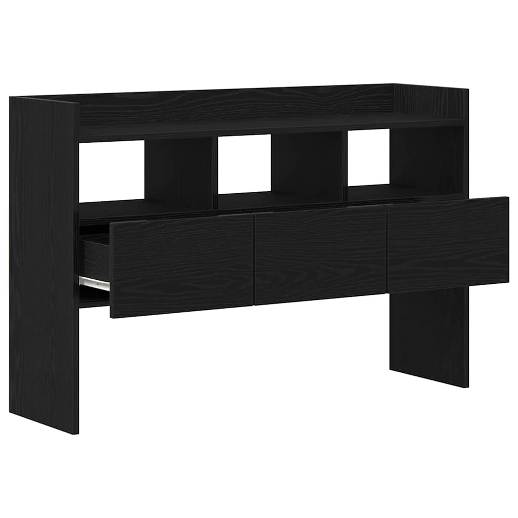 vidaXL Bufet Czarny Dąb 105 x 30 x 70 cm Materiał drewnopochodny