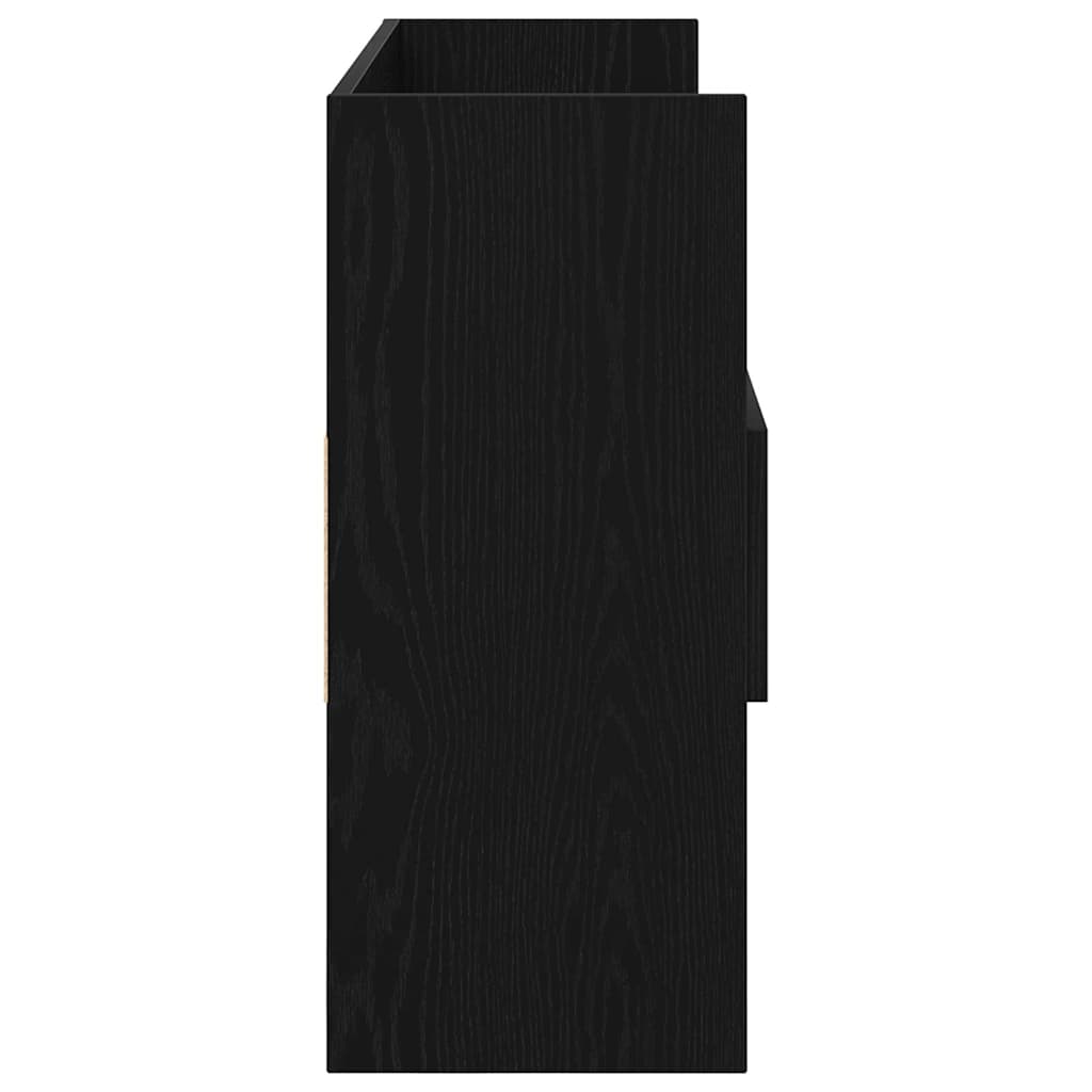 vidaXL Bufet Czarny Dąb 105 x 30 x 70 cm Materiał drewnopochodny