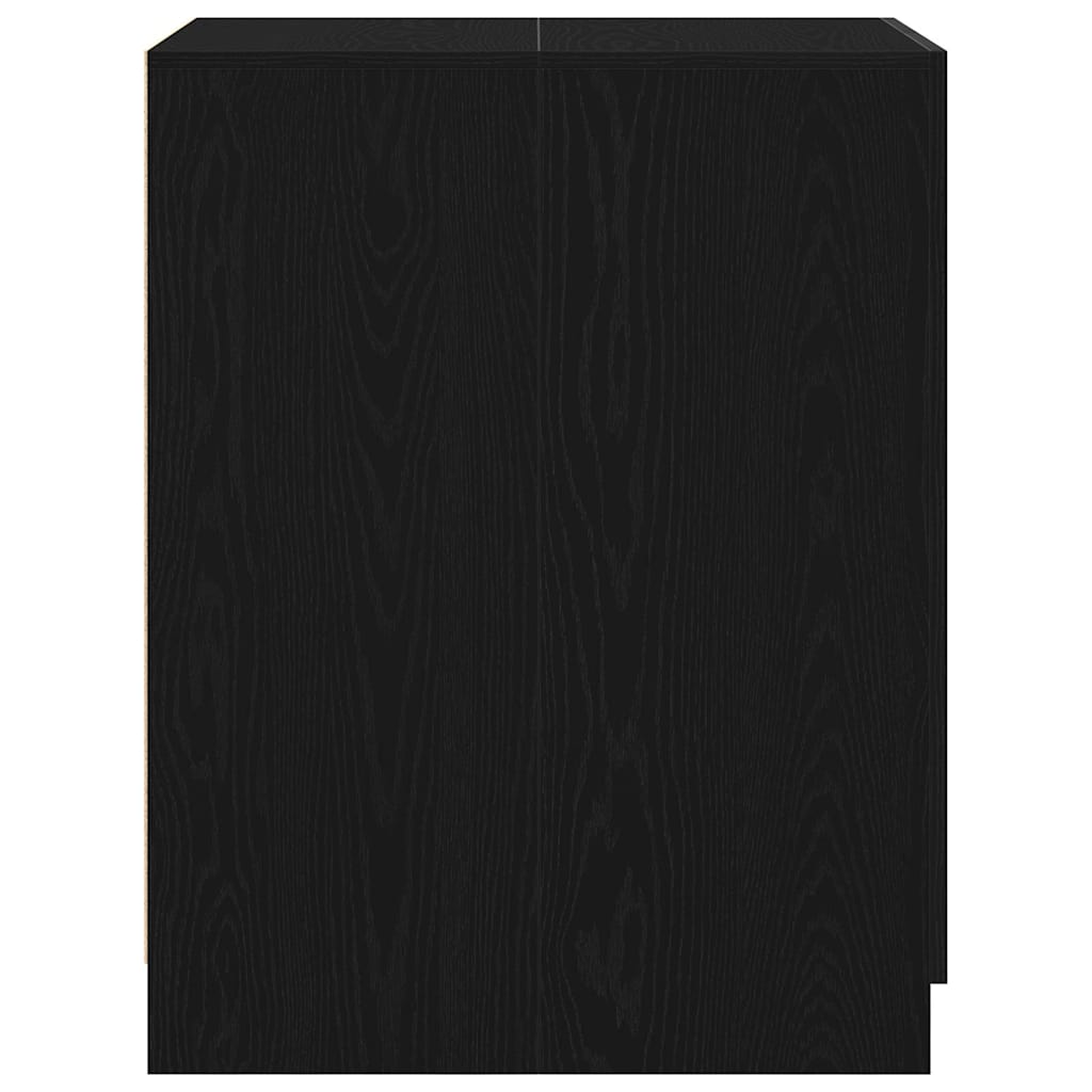 vidaXL Szafka na pralkę z drzwiami Czarny Dąb 70,5 x 71,5 x 91,5 cm
