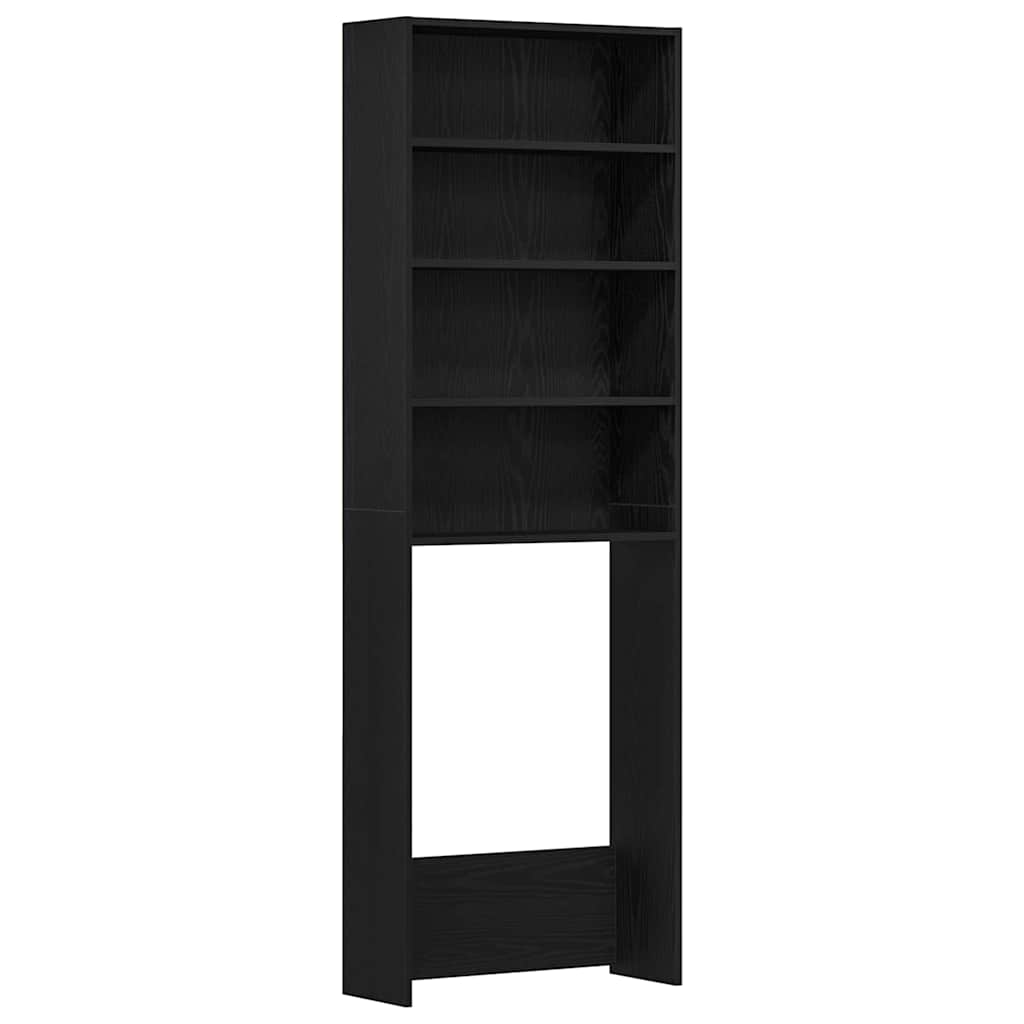 vidaXL Szafka na pralkę Czarny Dąb 64 x 24 x 190 cm