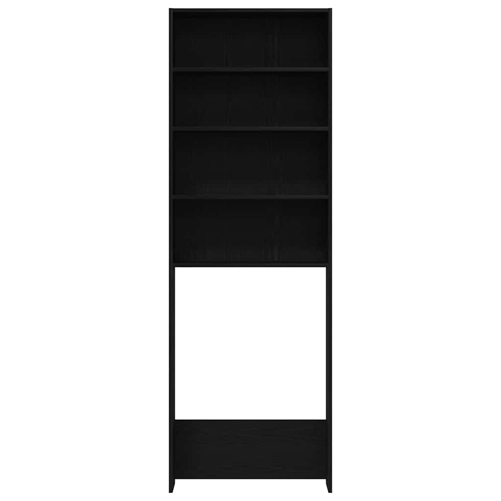 vidaXL Szafka na pralkę Czarny Dąb 64 x 24 x 190 cm