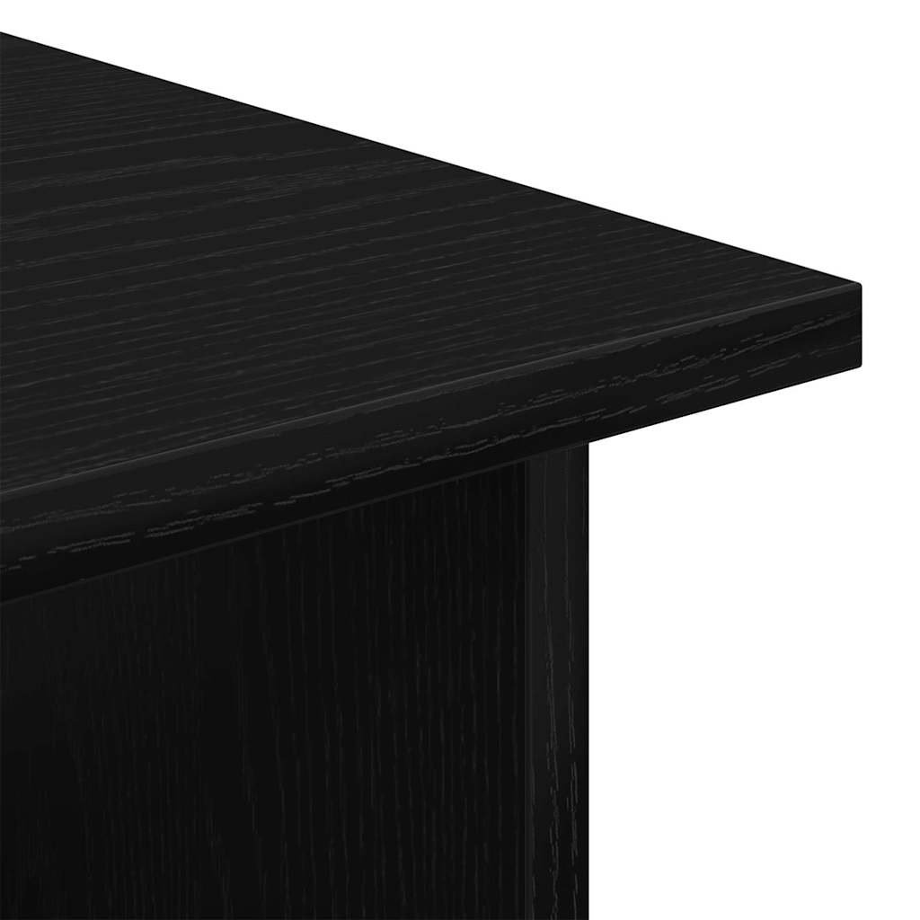 vidaXL Rolkowa szafka z kołem Czarny Dąb 60 x 45 x 55 cm