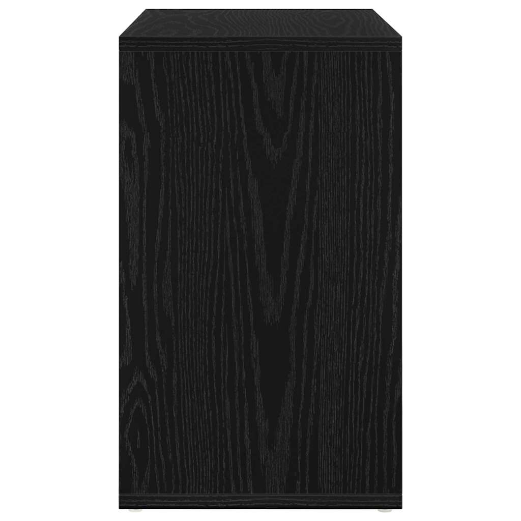 vidaXL Stolik Nesting 3 pcs Czarny Dąb Materiał drewnopochodny