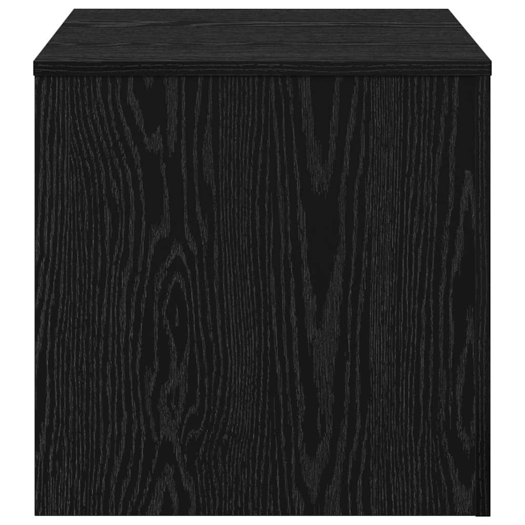 vidaXL Stolik Nesting 3 pcs Czarny Dąb Materiał drewnopochodny