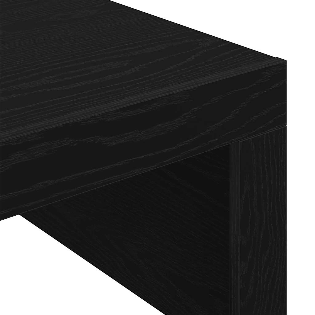 vidaXL Stolik kawowy Czarny Dąb 100 x 100 x 35 cm