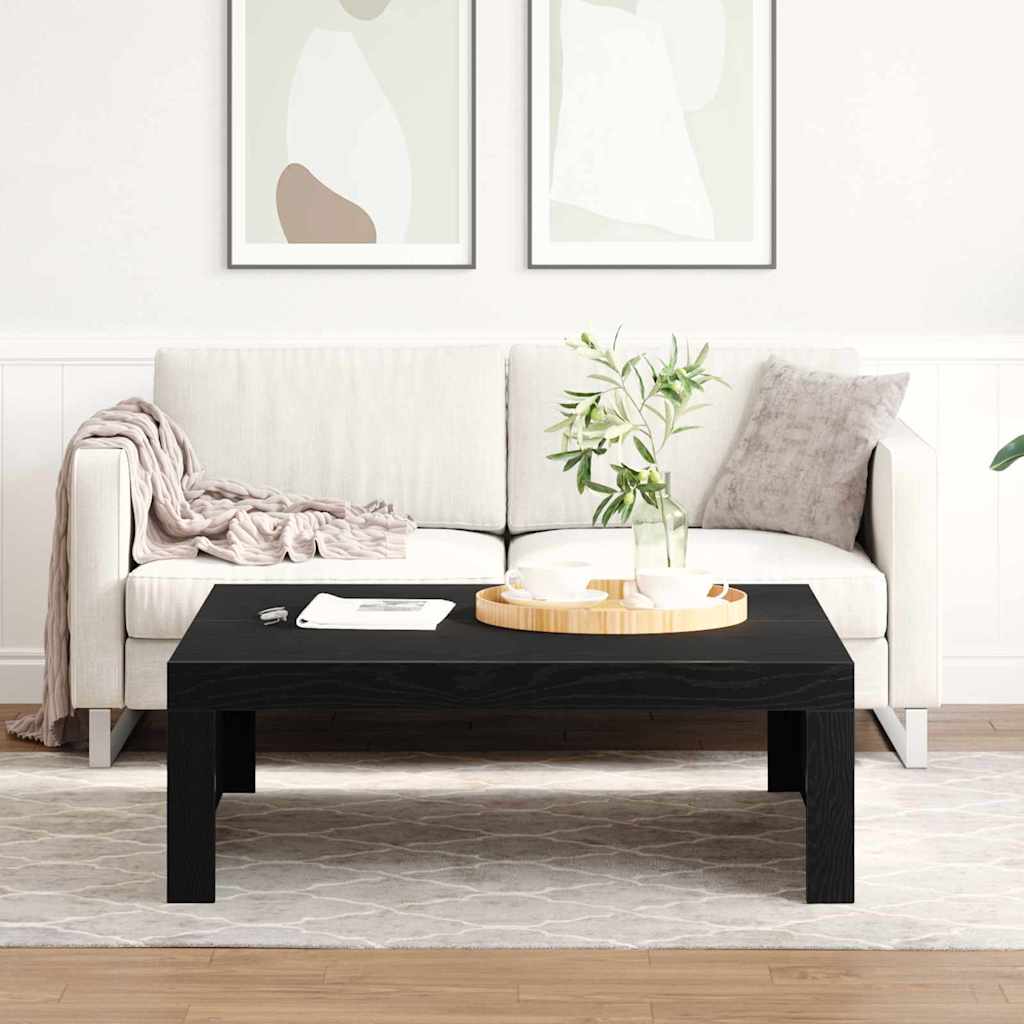 vidaXL Stolik kawowy Czarny Dąb 100 x 100 x 35 cm