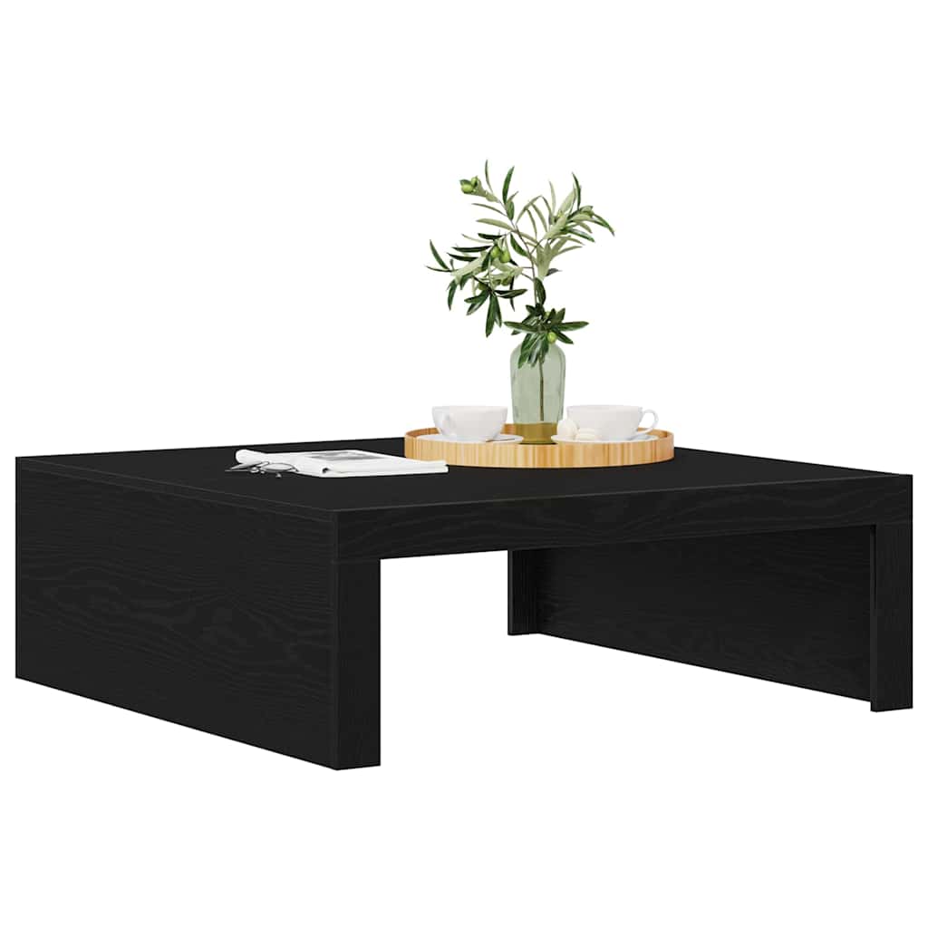 vidaXL Stolik kawowy Czarny Dąb 100 x 100 x 35 cm