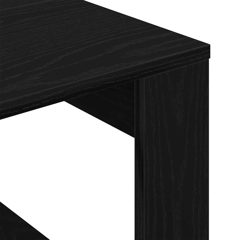 vidaXL Stolik kawowy Czarny Dąb 50 x 50 x 35 cm