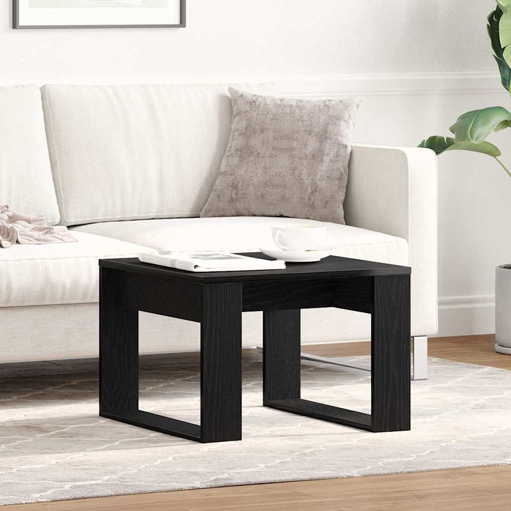 vidaXL Stolik kawowy Czarny Dąb 50 x 50 x 35 cm