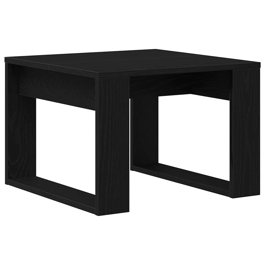 vidaXL Stolik kawowy Czarny Dąb 50 x 50 x 35 cm