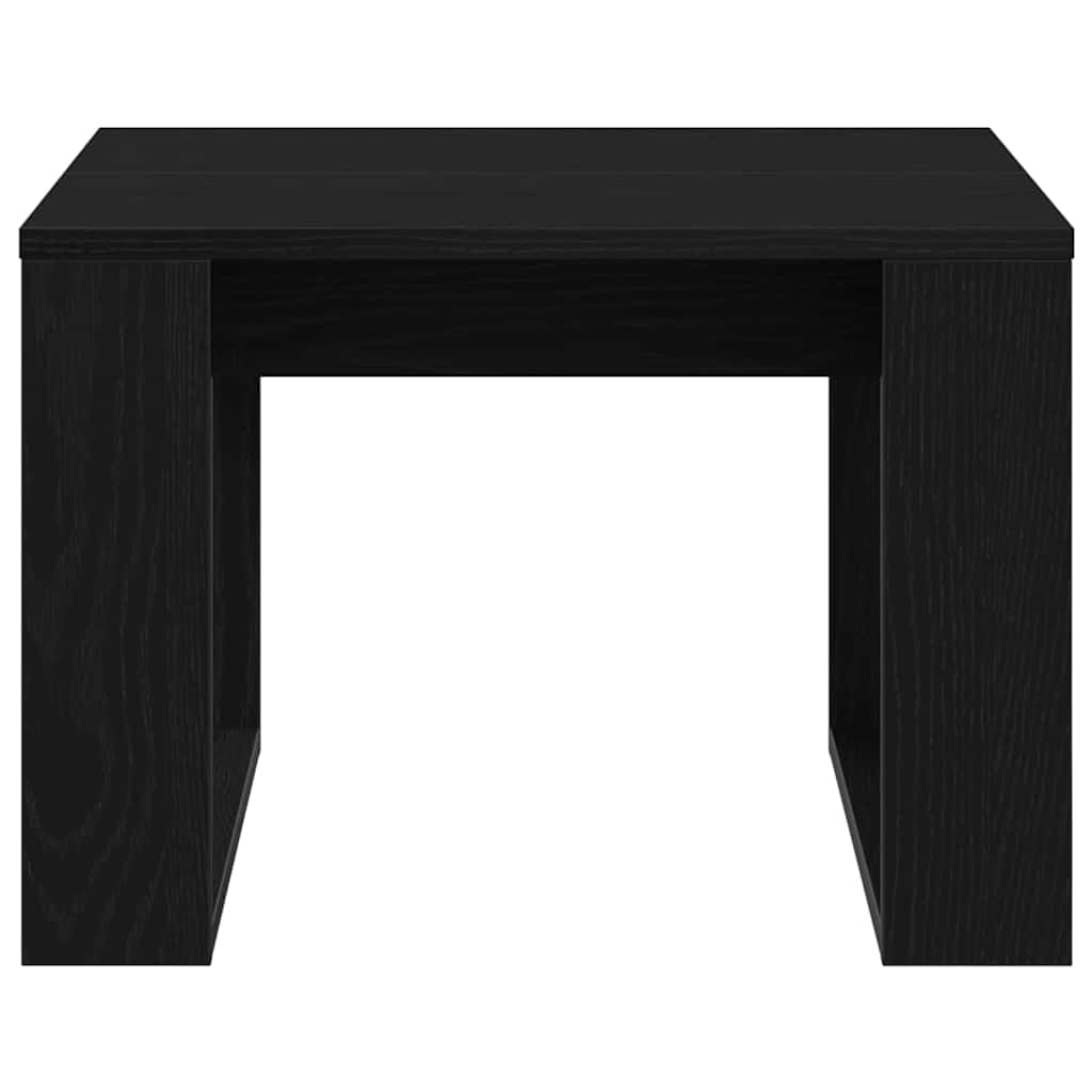 vidaXL Stolik kawowy Czarny Dąb 50 x 50 x 35 cm