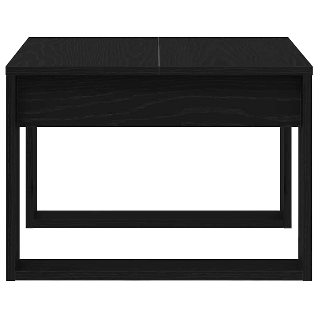 vidaXL Stolik kawowy Czarny Dąb 50 x 50 x 35 cm