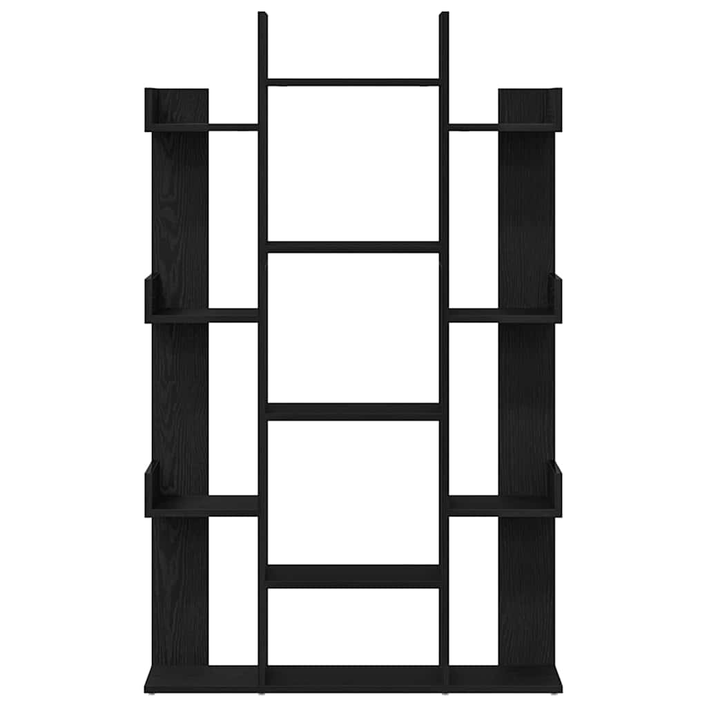 vidaXL Półka na książki Czarny Dąb 86 x 25,5 x 140 cm