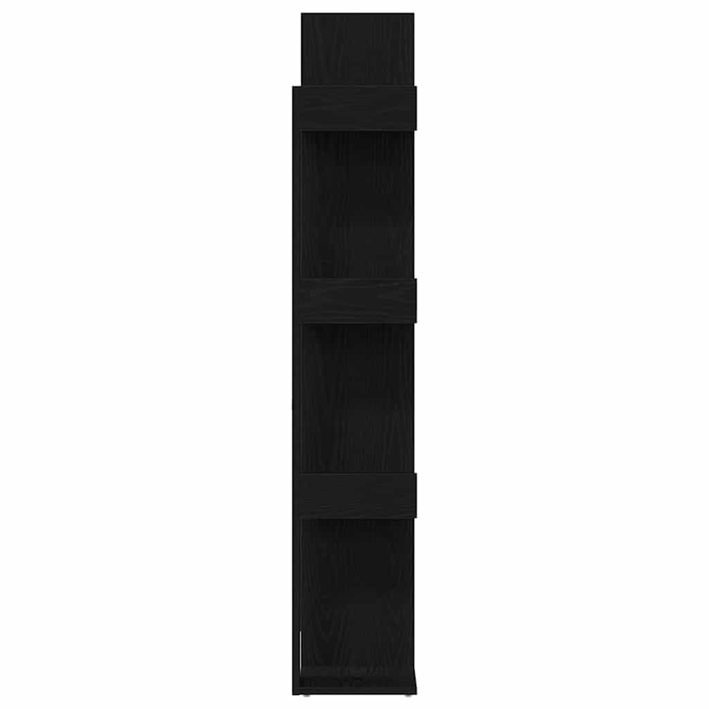 vidaXL Półka na książki Czarny Dąb 86 x 25,5 x 140 cm