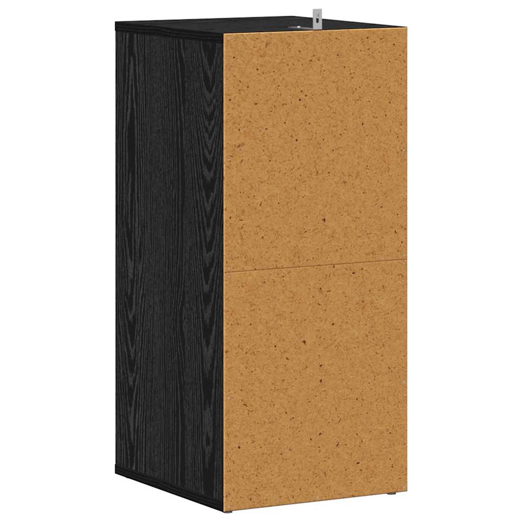vidaXL Szafka na buty z półką Czarny Dąb 32 x 35 x 70 cm