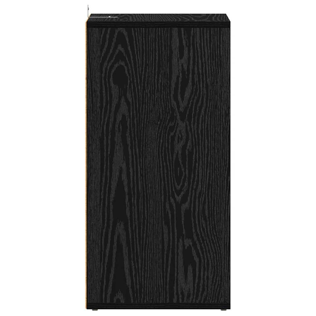 vidaXL Szafka na buty z półką Czarny Dąb 32 x 35 x 70 cm