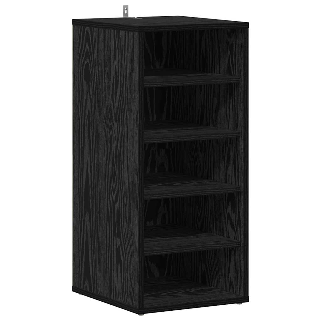 vidaXL Szafka na buty z półką 2 pcs Czarny Dąb 32 x 35 x 70 cm