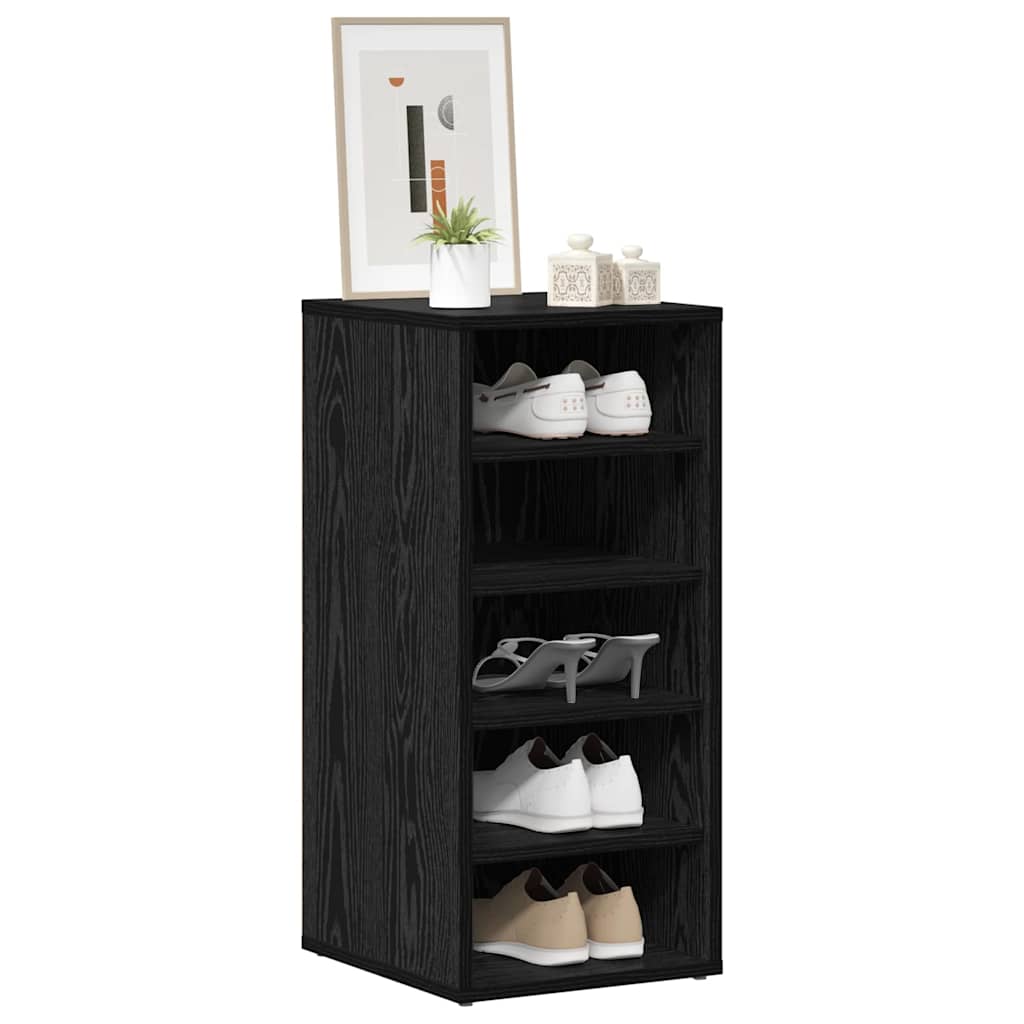 vidaXL Szafka na buty z półką 2 pcs Czarny Dąb 32 x 35 x 70 cm