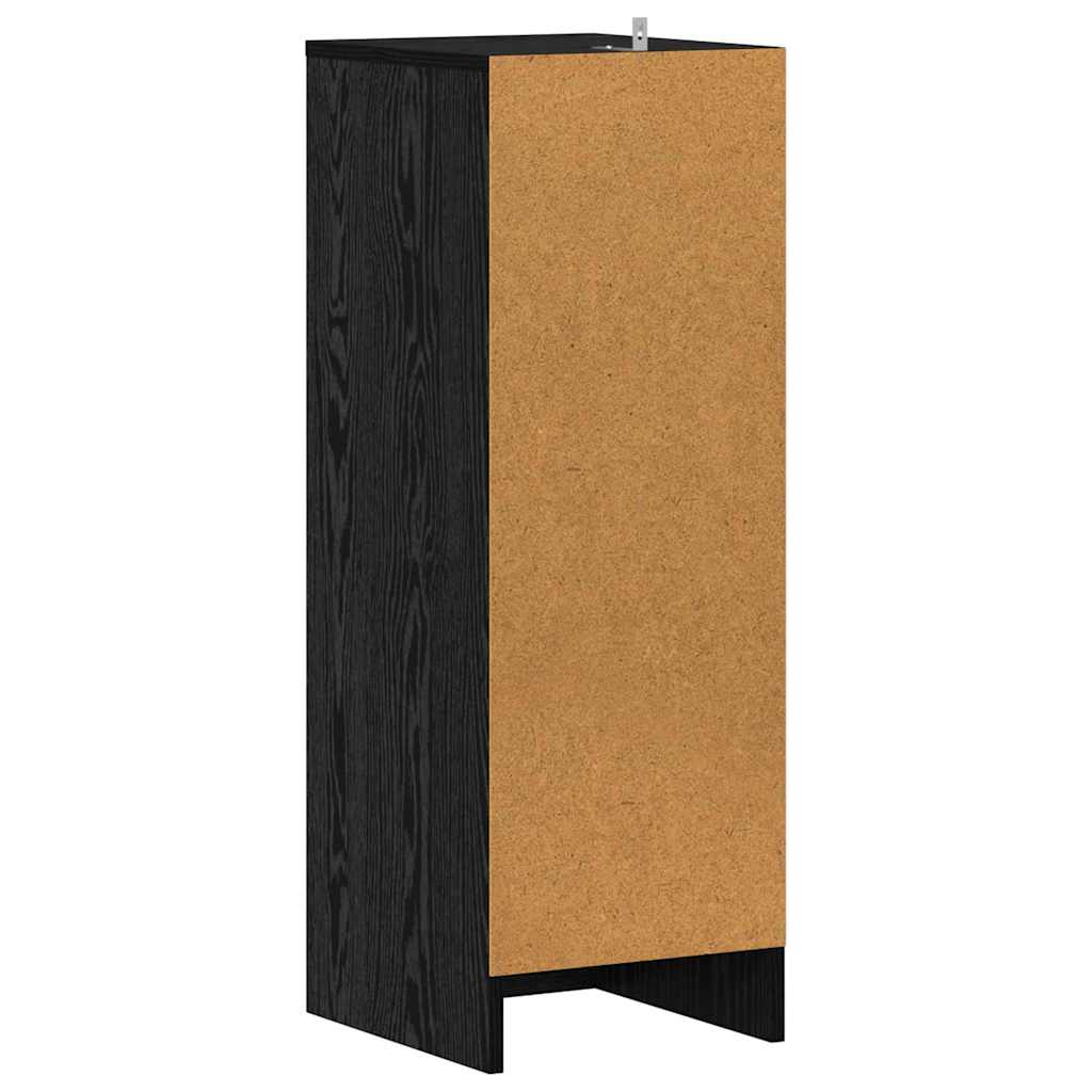 vidaXL Szafka na buty z półką Czarny Dąb 32 x 35 x 90 cm