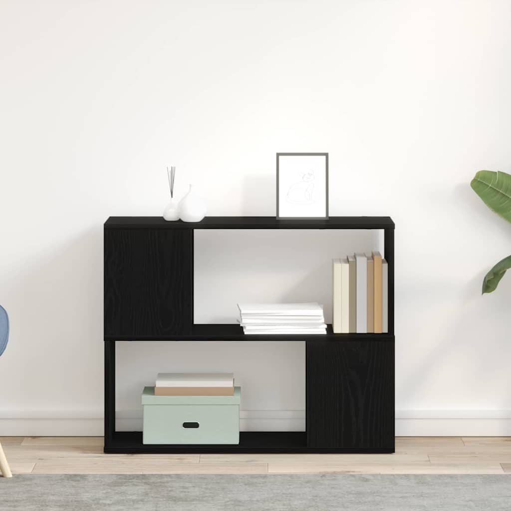 vidaXL Zestaw szafek RTV Czarny Dąb 80 x 24 x 63 cm