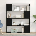 vidaXL Zestaw szafek RTV Czarny Dąb 100 x 24 x 124,5 cm