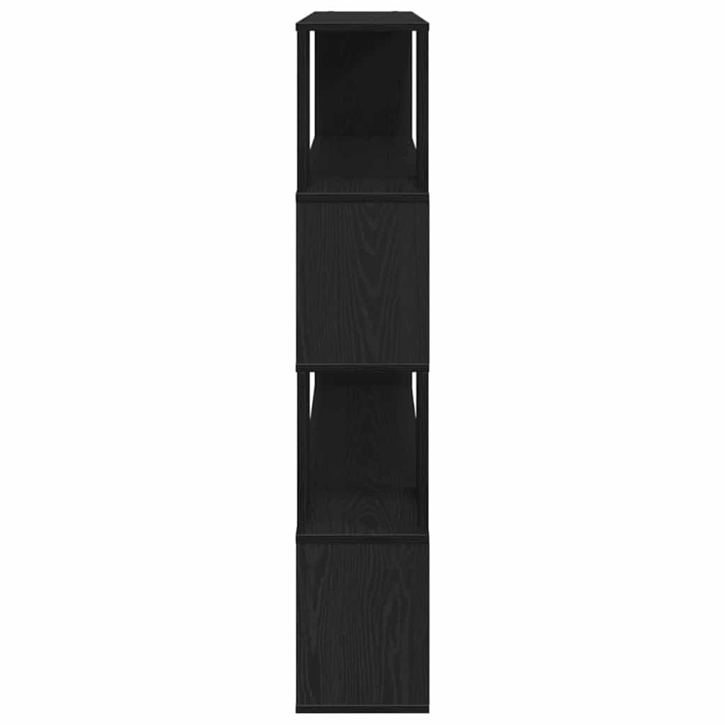vidaXL Zestaw szafek RTV Czarny Dąb 100 x 24 x 124,5 cm