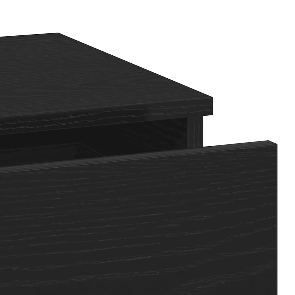 vidaXL Szafka Nocna Czarny Dąb 40 x 35 x 65 cm Materiał drewnopochodny