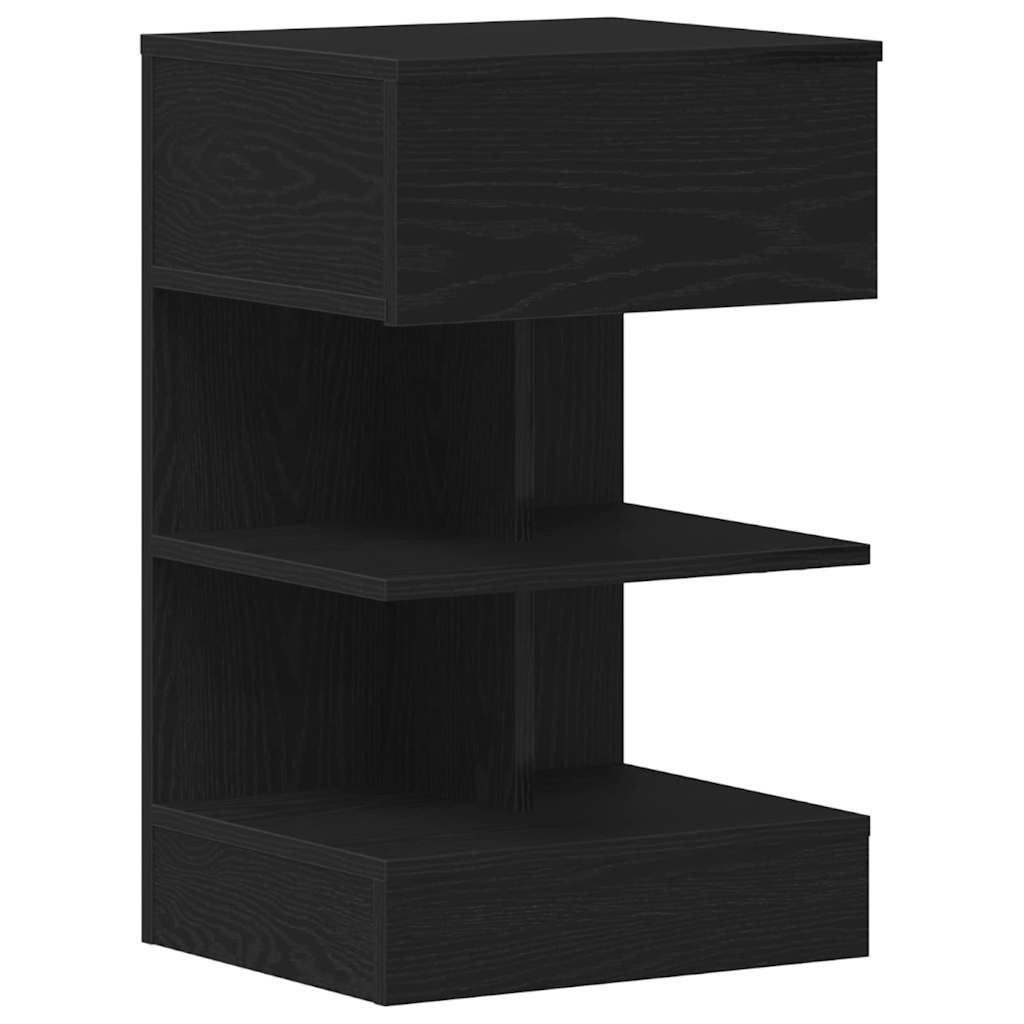 vidaXL Szafka Nocna Czarny Dąb 40 x 35 x 65 cm Materiał drewnopochodny