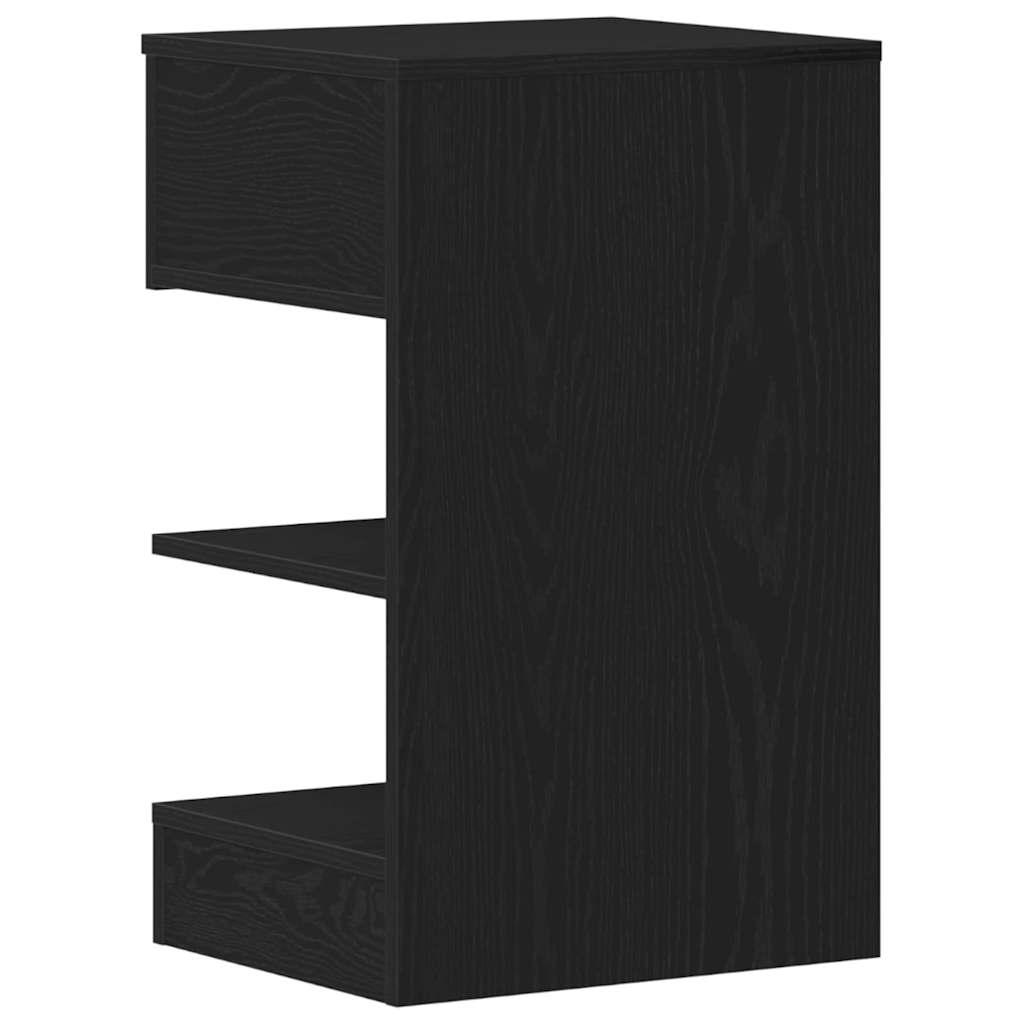 vidaXL Szafka Nocna Czarny Dąb 40 x 35 x 65 cm Materiał drewnopochodny