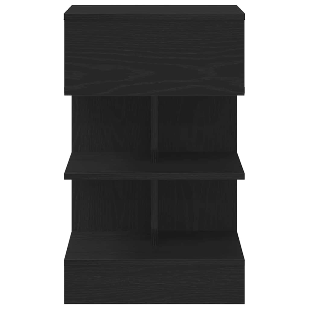 vidaXL Szafka Nocna z szufladą 2 pcs Czarny Dąb 40 x 35 x 65 cm