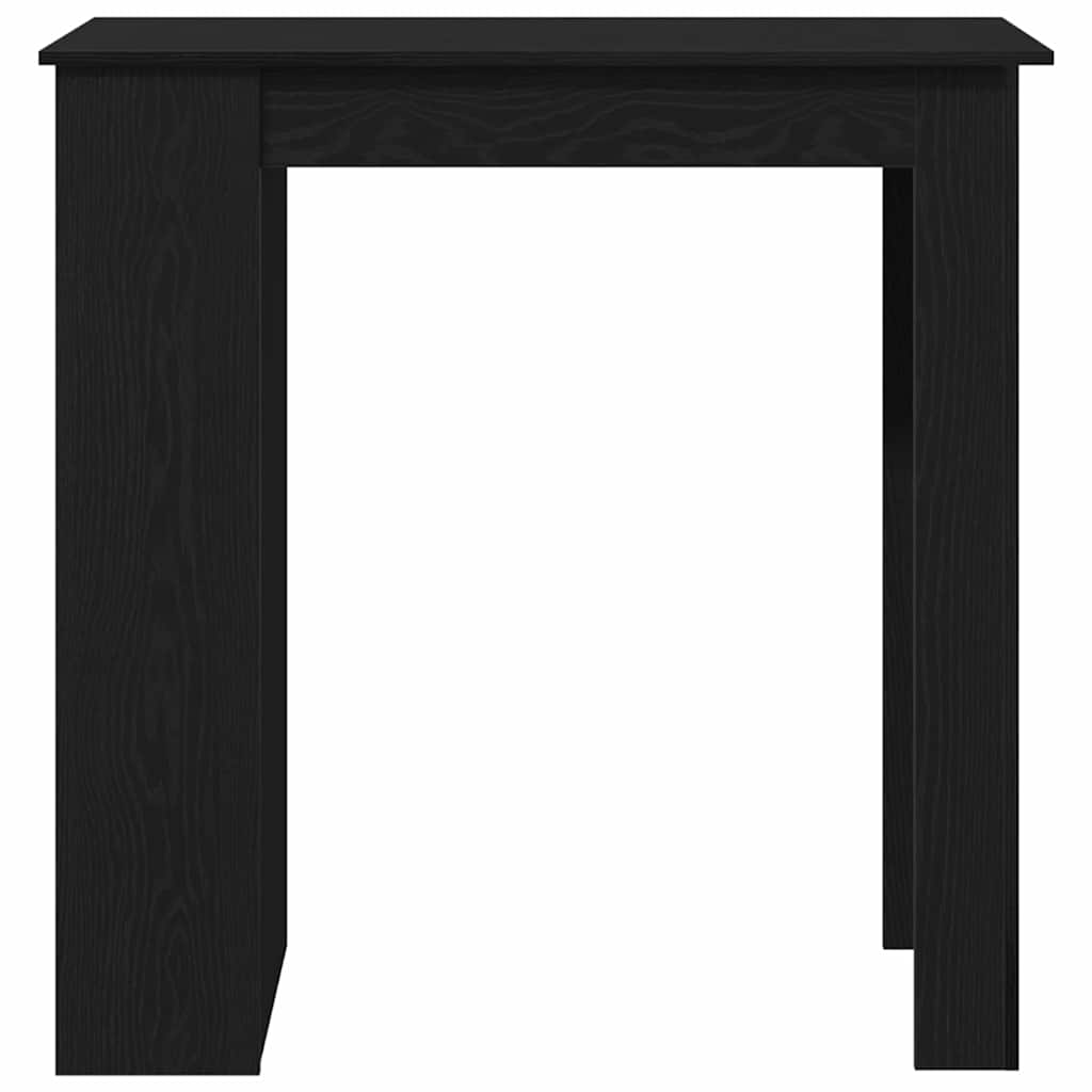 vidaXL Stół barowy z półką Czarny Dąb 102 x 50 x 103,5 cm