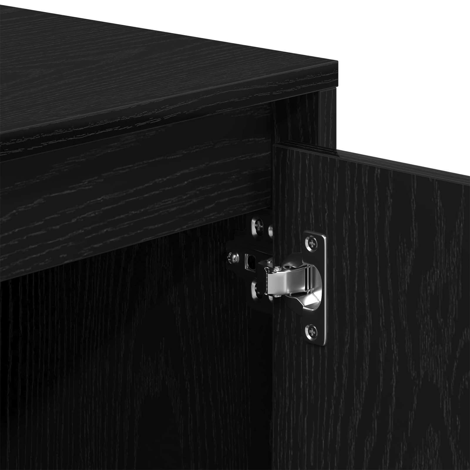vidaXL Szafka pod telewizor Czarny Dąb 102 x 37,5 x 52,5 cm